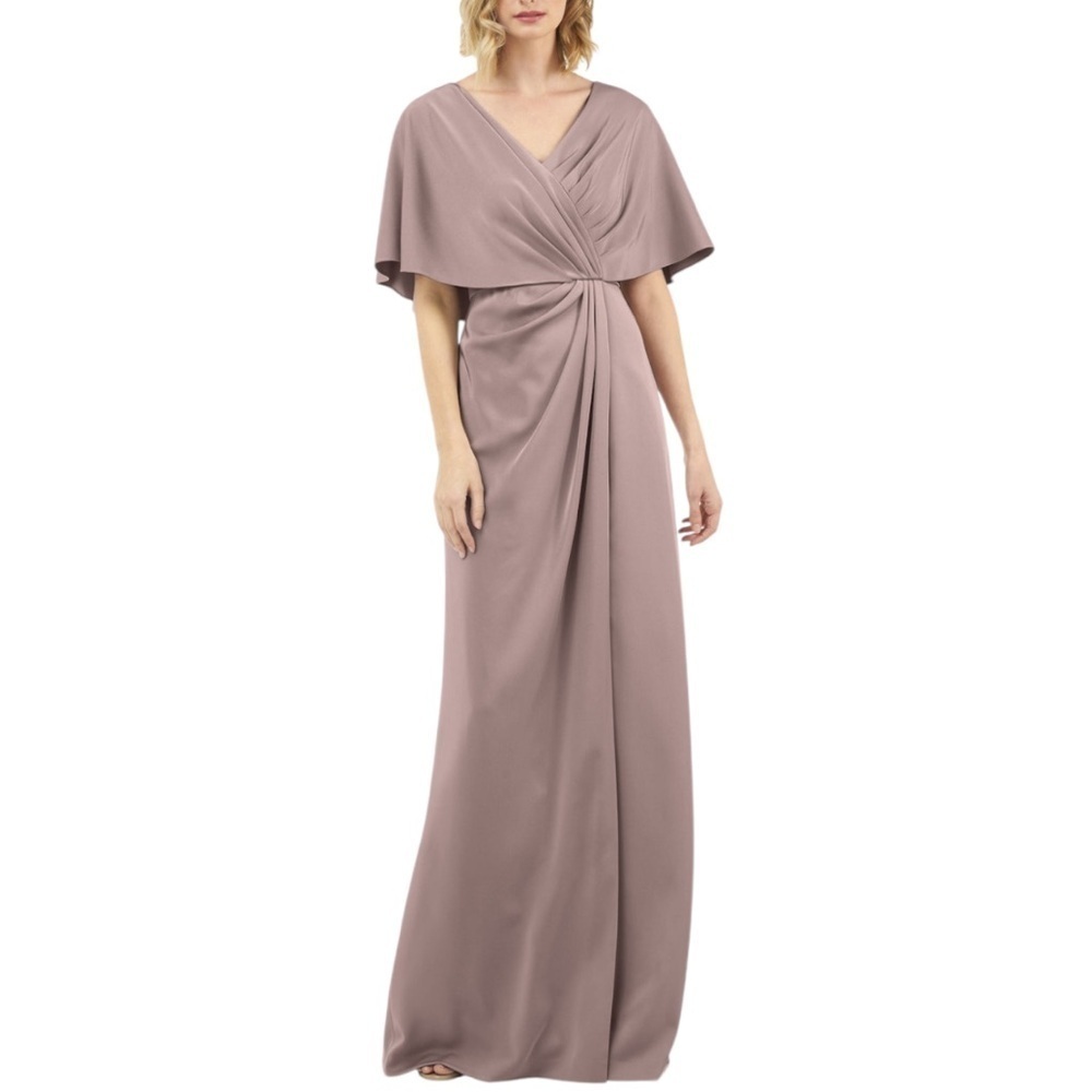 NWT KAY UNGER NEW YORK Women’s Luna Draped Maxi Dress - Picture 3 of 16